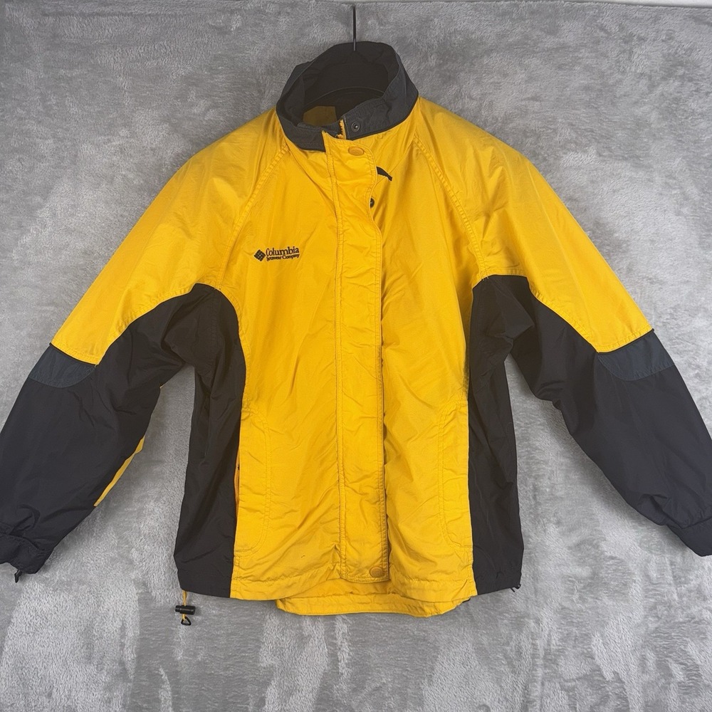 Columbia Bugaboo Women's Yellow And Black Jacket Size Small Windbreaker‎